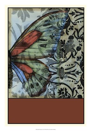 Framed Butterfly Tapestry II Print