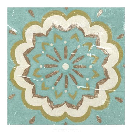 Framed Rustic Tiles I Print