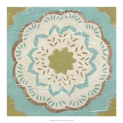 Framed Rustic Tiles IV Print