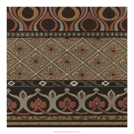 Framed Heirloom Textile III Print