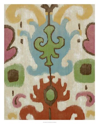 Framed Tribal Ikat II Print