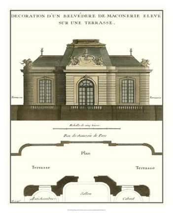 Framed Belvedere Palace I Print