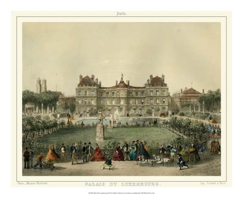 Framed Palais Du Luxembourg Print