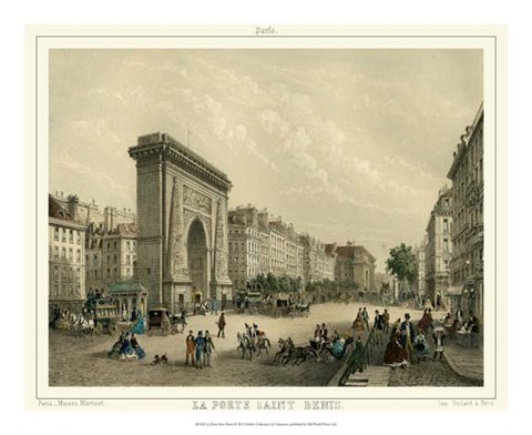 Framed La Porte Saint Denis Print