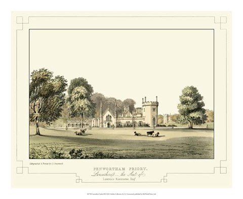 Framed Lancashire Castles III Print