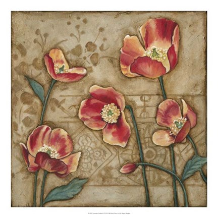 Framed Travertine Garden II Print