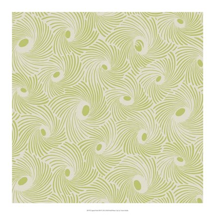 Framed Spiral Motif III Print