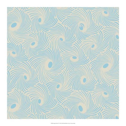 Framed Spiral Motif IV Print