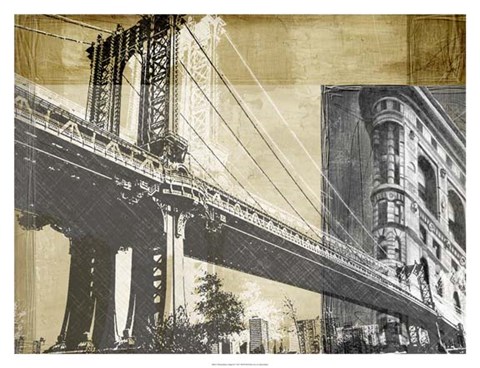 Framed Metropolitan Collage II Print