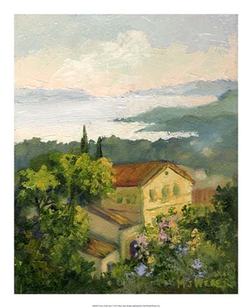 Framed View to the Sea Print