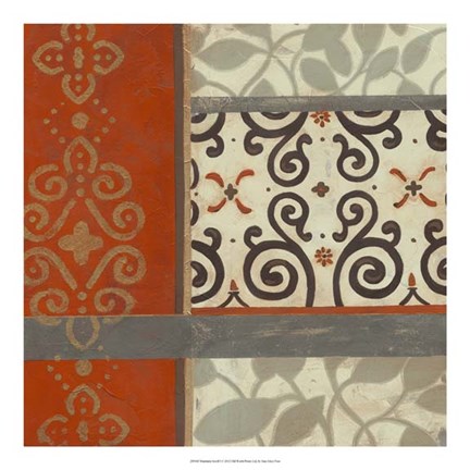 Framed Mandarin Scroll I Print