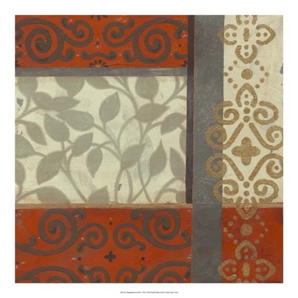 Framed Mandarin Scroll II Print