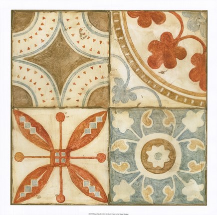 Framed Palace Tiles II Print