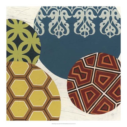 Framed Paper Lanterns III Print