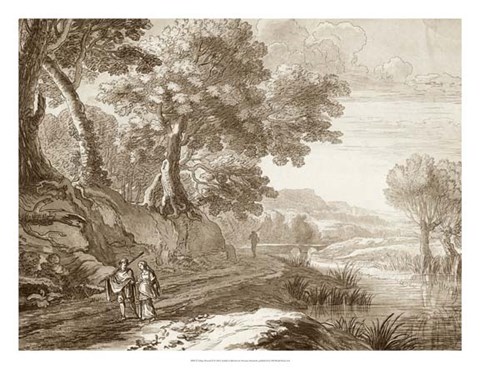 Framed Italian Pastoral II Print