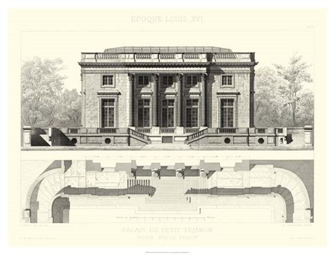 Framed Palais Du Petit Trianon Print