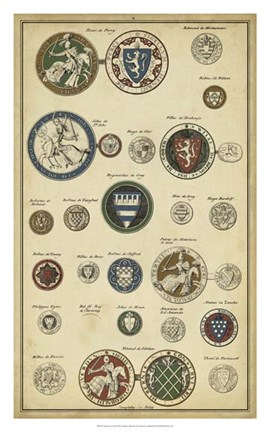 Framed Imperial Crest II Print