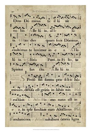 Framed Vellum Songbook II Print