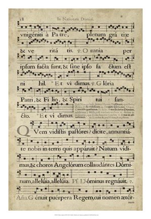 Framed Vellum Songbook III Print