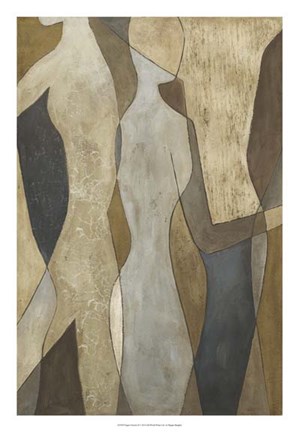 Framed Figure Overlay II Print