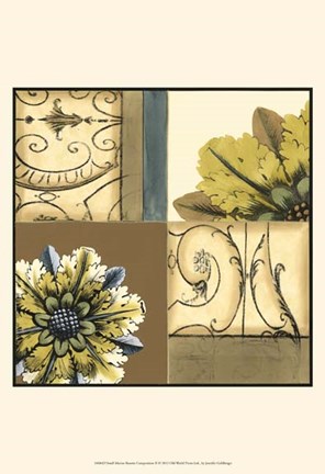 Framed Small Marine Rosette Comp. II Print