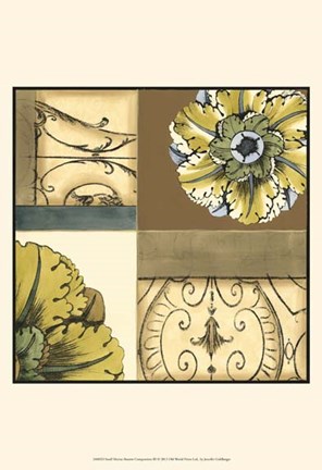 Framed Small Marine Rosette Comp. III Print