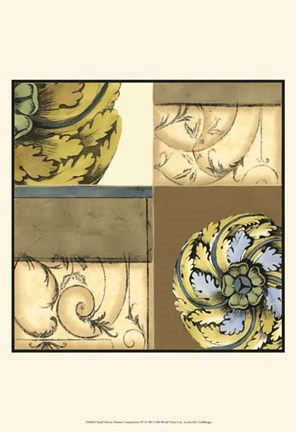 Framed Small Marine Rosette Comp. IV Print