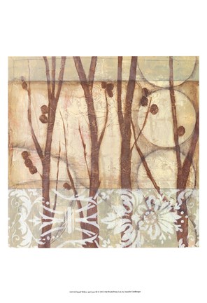 Framed Small Willow and Lace III Print