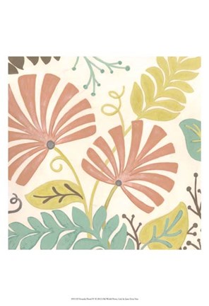 Framed Veranda Floral IV Print