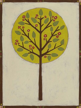 Framed Orchard Vignette I Print