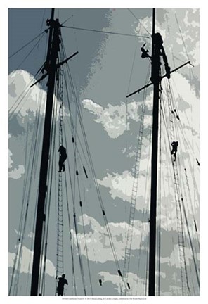 Framed Caribbean Vessel IV Print