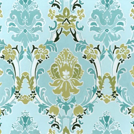 Framed Cottage Patterns II Print