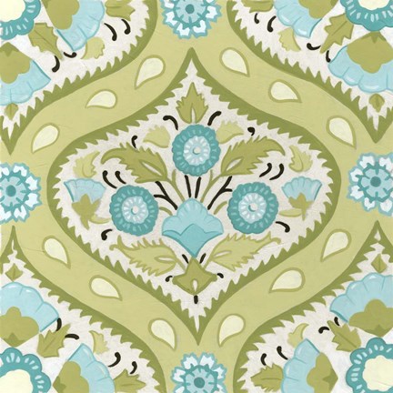 Framed Cottage Patterns V Print