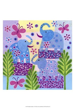 Framed Elephant Sunshine Print