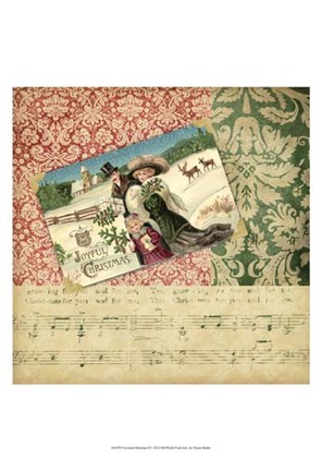 Framed Victorian Christmas II Print