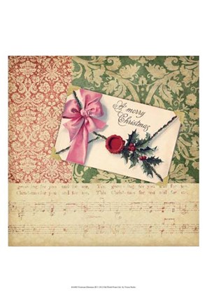 Framed Victorian Christmas III Print