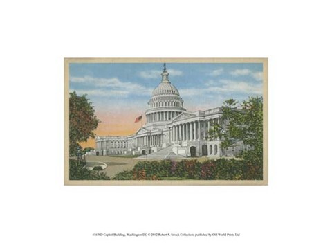 Framed Capitol Building, Washington, D.C. Print