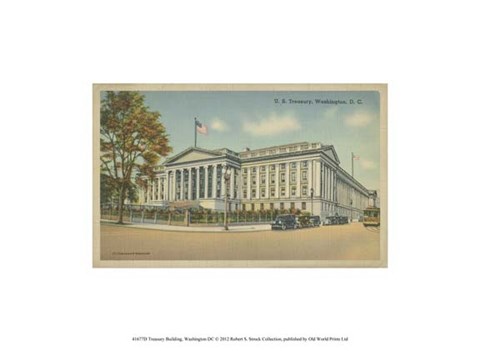 Framed Treasury Building, Washington, D.C. Print