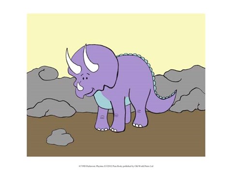 Framed Prehistoric Playtime II Print