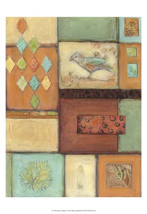 Framed Nature Collage II Print