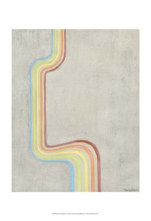 Framed Retro Rhythm IV Print