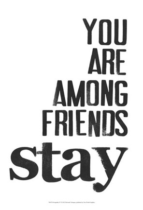 Framed Hospitality IV Print