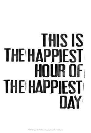 Framed Happiest II Print