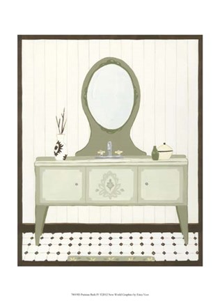 Framed Parisian Bath IV Print