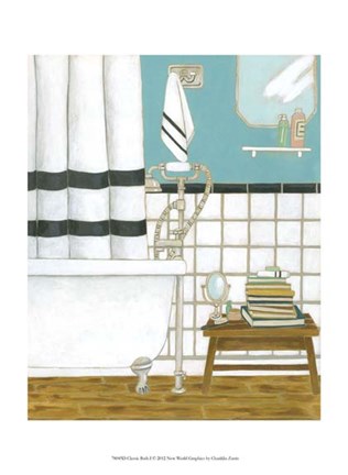Framed Classic Bath I Print