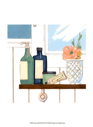 Framed Classic Bath III Print