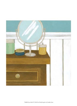 Framed Classic Bath IV Print