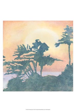 Framed Rising Sun II Print