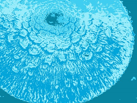 Framed Blue Abstract Print