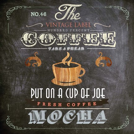 Framed Coffee Board I Print